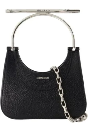 Alexander McQueen Hobo Bags - Mini Cross Bar Purse - Leather - Black - Gr. unisize - in - für Damen