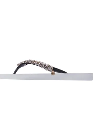 Uzurii Slipper & Pantoletten - Zehentrenner Classic Aby Silver - Gr. 35,5 (EU) - in - für Damen