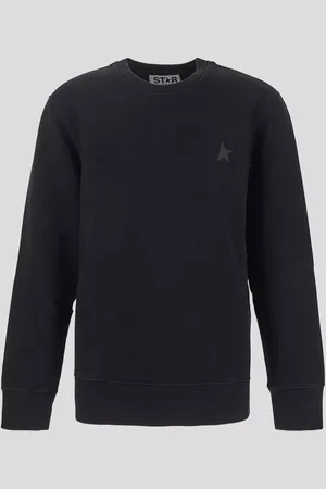 Golden Goose Black Sweatshirt With Iconic Star Design - Größe M