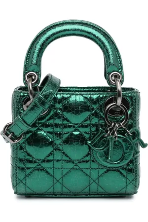 Dior Crossbody Bags - 2019 Micro Metallic Crinkled Calfskin Cannage Lady - Gr. unisize - in - für Damen