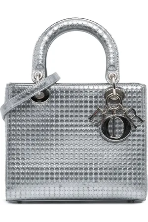 Dior Crossbody Bags - 2015 Medium Metallic Patent Microcannage Lady Dior - für Damen