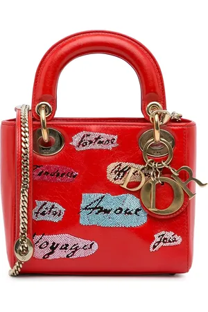 Dior Crossbody Bags - 2016 Mini Calfskin Sequin Embellished Lady Dior - Gr. unisize - in - für Damen