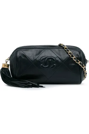 CHANEL Hobo Bags - 1986-1988 CC Lambskin Tassel Shoulder Bag - Gr. unisize - in - für Damen