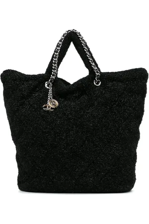 CHANEL Crossbody Bags - 2017-2018 Large Quilted Knit Pluto Glitter Satchel - Gr. unisize - in - für Damen