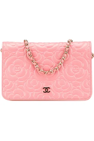 CHANEL Portemonnaie - 2019 CC Caviar Camellia Wallet On Chain - Gr. unisize - in Gold - für Damen
