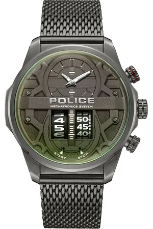 Police Uhren - Quarzuhr Rotorcrom - Gr. unisize - in Grau - für Damen