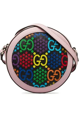 Gucci Hobo Bags - 2016-2022 GG Supreme Psychedelic Round Crossbody - Gr. unisize - in Gold - für Damen