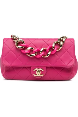 CHANEL Hobo Bags - 2019 Small Lambskin Elegant Chain Single Flap - Gr. unisize - in Gold - für Damen