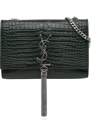 Saint Laurent Hobo Bags - 2018 Medium Croc Embossed Leather Kate Tassel Cros - Gr. unisize - in - für Damen