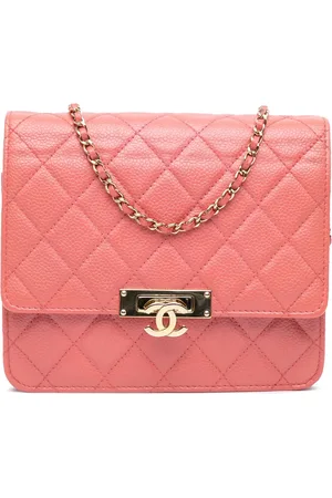 CHANEL Portemonnaie - 2018 Quilted Caviar Golden Class Wallet On Chain - Gr. unisize - in Gold - für Damen