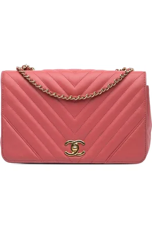 CHANEL Hobo Bags - 2019 Medium Chevron Lambskin Statement Flap - Gr. unisize - in Gold - für Damen