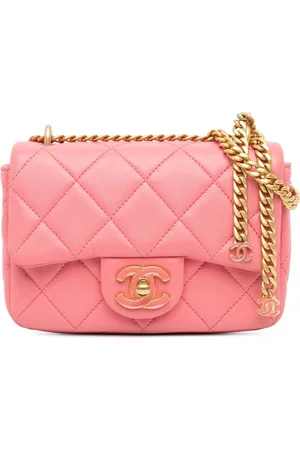 CHANEL Hobo Bags - 2021-2024 Mini Lambskin Pending CC Flap - Gr. unisize - in Gold - für Damen