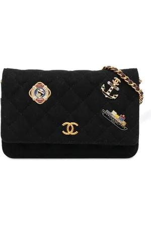 CHANEL Portemonnaie - 2018-2019 Paris Hamburg Quilted Wool Charms Wallet - Gr. unisize - in - für Damen