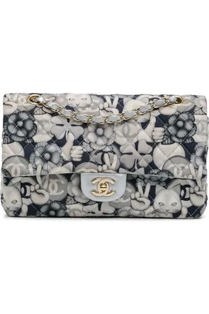 CHANEL Hobo Bags - 2016-2017 Medium Classic Nylon Cat Emoticon Double - Gr. unisize - in - für Damen