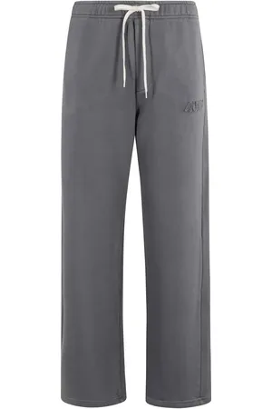 Autry Comfortable Grey Jogger Pants With Embroidered Log - Größe M