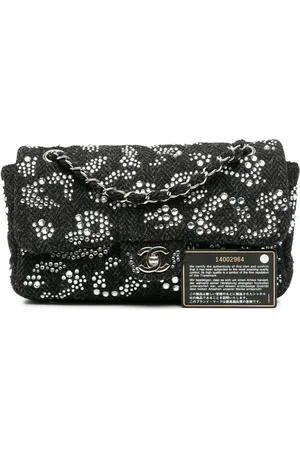 CHANEL Crossbody Bags - 2010-2011 Medium Strass Embellished Tweed Single F - Gr. unisize - in - für Damen