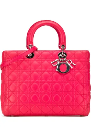 Dior Crossbody Bags - 2013 Large Lambskin Cannage Lady Dior - Gr. unisize - in Gold - für Damen