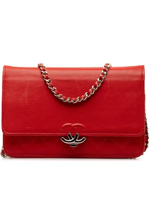CHANEL Portemonnaie - 2018 Grained Calfskin CC Box Wallet On Chain - Gr. unisize - in - für Damen