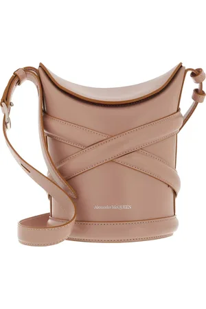 Alexander McQueen Beuteltaschen - The Curve Bucket Bag Leather - Gr. unisize - in Gold - für Damen
