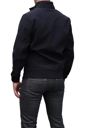 Airforce Softshell Jacket Silver Zip Dark Navy - Größe S