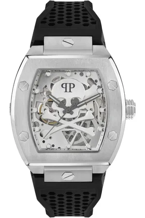Philipp Plein Uhren - Analoge Quarzuhr The $Keleton - Gr. unisize - in Silber - für Damen