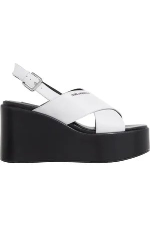 Karl Lagerfeld Sandaletten mit Absatz - Wendy Kross Strap Sling - Gr. 36 (EU) - in - für Damen