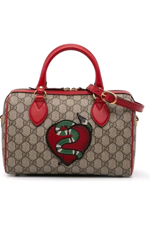 Gucci Crossbody Bags - 2000-2015 Small GG Supreme Kingsnake Heart Embroid - Gr. unisize - in - für Damen
