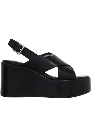 Karl Lagerfeld Sandaletten mit Absatz - Wendy Kross Strap Sling - Gr. 36 (EU) - in - für Damen