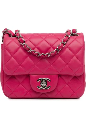 CHANEL Hobo Bags - 2014 Mini Square Classic Lambskin Single Flap - Gr. unisize - in Gold - für Damen