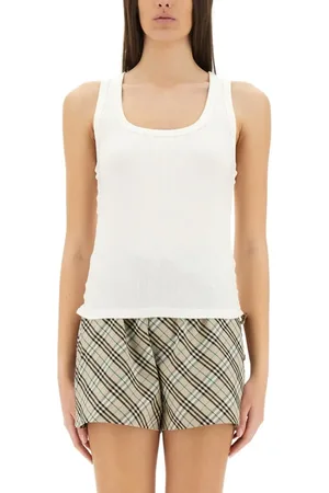 Burberry Scoop Neck Ribbed Tank Top - Größe L