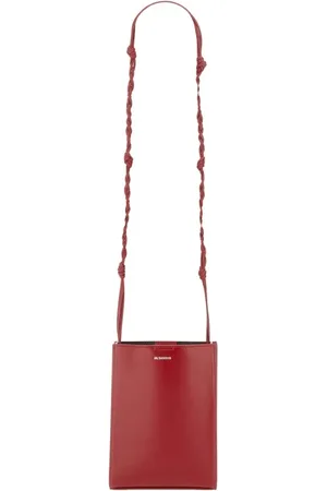 Jil Sander Hobo Bags - Small Red Leather Tangle Bag - Gr. unisize - in - für Damen