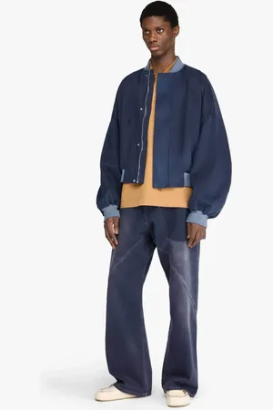 J.W.Anderson JW ANDERSON Blaue, washed Bomberjacke - Größe M