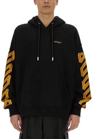 OFF-WHITE Graphic Print Relaxed-Fit Hoodie With Kangaroo Poc - Größe L