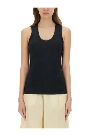 Fabiana Filippi Sleek Black Slim-Fit Cotton Tank Top - Größe 40