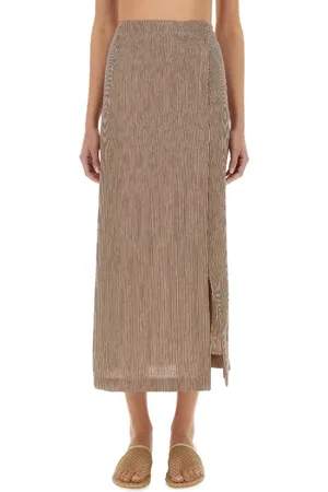 ALYSI Micro Stripe Longuette Skirt - Größe 38