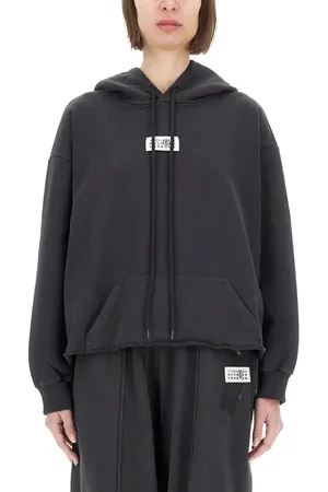 Maison Margiela Relaxed Fit Cropped Hoodie - Größe L