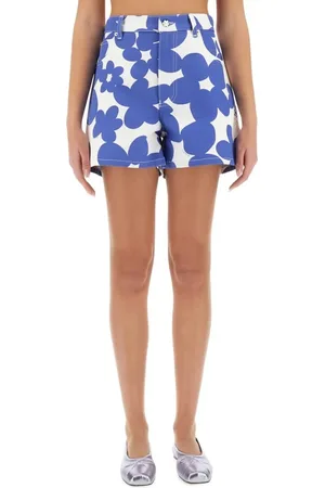 Marni Floral Pattern High-Waisted Cotton Shorts - Größe 40
