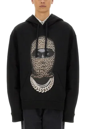 Ih Nom Uh Nit Leopard Mask Print Sweatshirt - Größe L