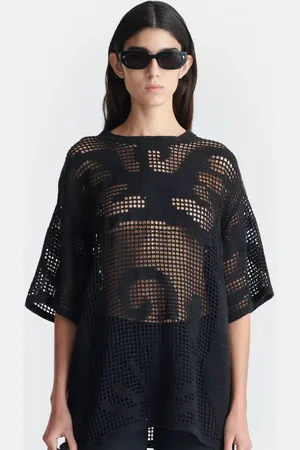 Nanushka Schwarzes Strickshirt - Größe M