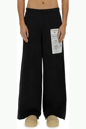 Maison Margiela Relaxed Wide-Leg Cotton Jersey Pants - Größe L