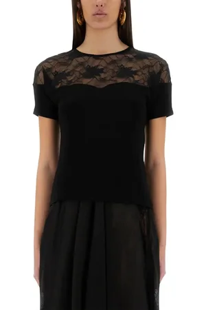 Nina Ricci Slim-Fit Top With Delicate Lace Insert - Größe 38