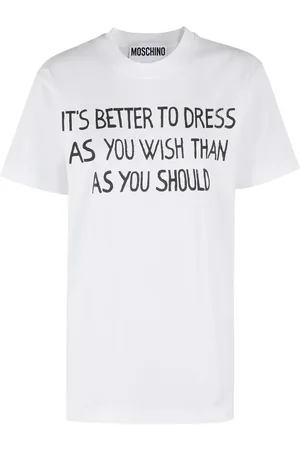Moschino Short-Sleeve T-Shirt With Ribbed Neckline - Größe M