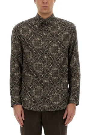 Brunello Cucinelli Intricate Printed Cotton Shirt - Größe L