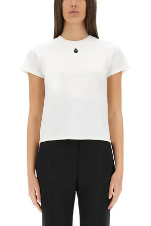 Alexander McQueen T-Shirt With "Skull" Embroidery - Größe 40