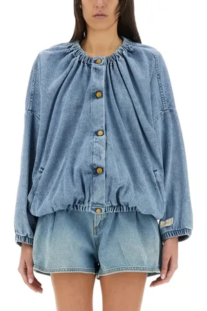 ALYSI Denim Bomber Jacket - Größe S