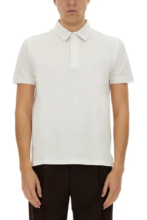 Etro White Cotton Polo Shirt - Größe L