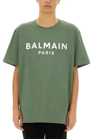 Balmain Relaxed Fit T-Shirt With Bold Logo Print - Größe L