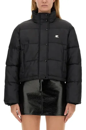 Courrèges Cropped Down Jacket With High Collar - Größe L