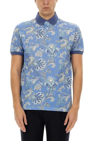 Etro Paisley Print Cotton Polo Shirt - Größe M