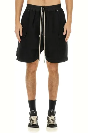 Rick Owens Relaxed-Fit Black Bermuda Cargo Shorts - Größe L